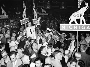 Bricker: US Elections. Center left, white suit: ?