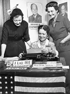 Wates: US Elections. From left: Mrs. Herbert Ryding, ?