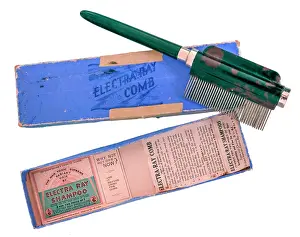 Shampoo: Electra-Ray electric comb with box
