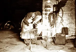 Welder: Electric arc welder, probably 1920s