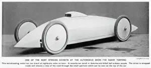 Sleek: Electric Baker Torpedo being exhibited 1903