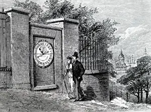 Installed: Electric clock installed by Airy at the gate of