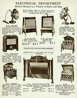 Radiators: ELECTRIC FIRES 1929