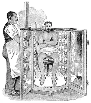 Apparatuses: Electric incandescent light bath, 1902