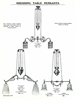 Fixtures: Electric Light Fixtures catalogue, Dressing Table Pendants