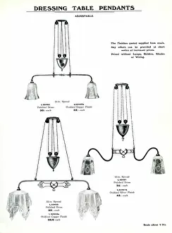 Fixtures: Electric Light Fixtures catalogue, Dressing Table Pendants