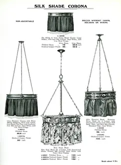 Corona: Electric Light Fixtures catalogue, Silk Shade Corona