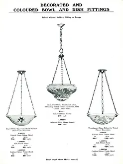 Lattice: Electric Light Fixtures catalogue, Bowl and Dish Fittings