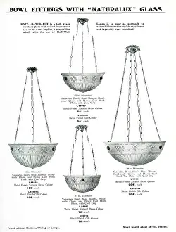 Fixtures: Electric Light Fixtures catalogue, Naturalux Bowl Fittings