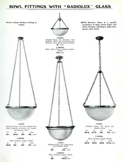 Fixtures: Electric Light Fixtures catalogue, Radiolux Bowl Fittings