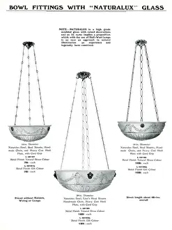 Fixtures: Electric Light Fixtures catalogue, Naturalux Bowl Fittings