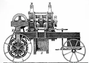 Plough: Electric plough. 1890