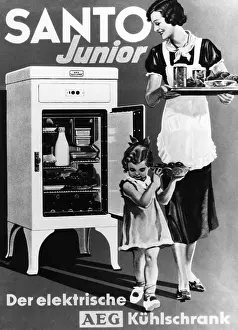 Homemaker: Electric refrigerator, 1930s