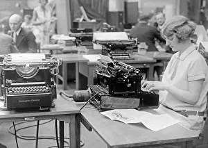 Operates: Electric Remington typewriter, 1928