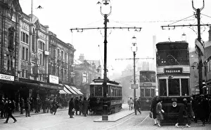 Padiham: Electric tram in Burnley, possibly 1920s