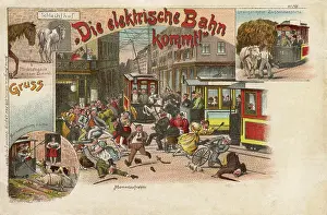 Abattoir: The Electric Tram is Coming! A warning to pedestrians