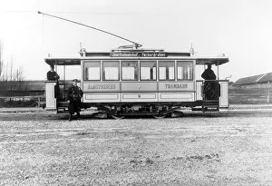 Tramway: Electric tram in Munich, 1895