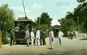 Patras: Electric Trams at Patras, Greece