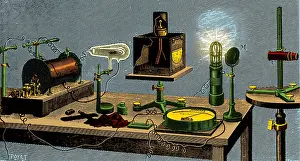 Victoriana: Electrical Discharge Experiment Apparatus, 1896