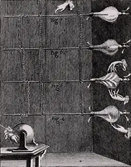 1753: Electrical discharges in evacuated glass vessels