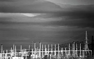 Amur: Electrical substation in town of Tynda, 1980