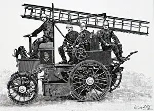 Electrically: Electrically powered hose wagon used by the Paris
