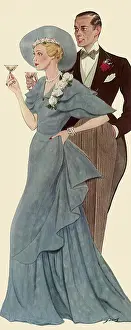 Martinis: Elegant Couple holding Martinis