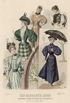 Lorgnette: ELEGANT DRESS OF 1896