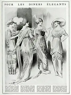 Garment: Elegant dresses for dining 1912