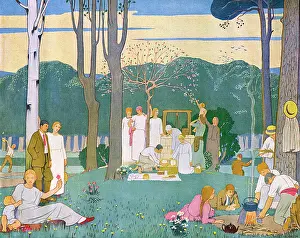 Picnics: ELEGANT PICNIC C1924