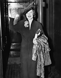 Poise: Elegant woman waving