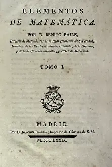 1779: Elementos de Matematica by Benito Bails