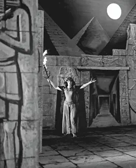 Aida: Elena Obraztsova performs on set of film, 1979