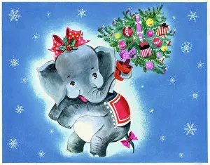 Findlay: Elephant and Christmas Tree