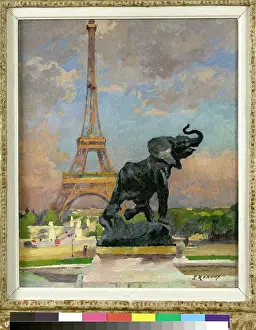 Fremiet: Elephant of Fremiet and the Eiffel Tower