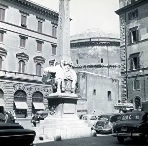 Minerva: Elephant and Obelisk by Bernini, Rome, Italy