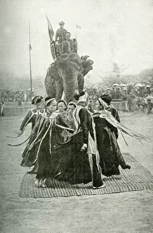 Annam: Elephant presentation dance, Nha Trang, South Vietnam