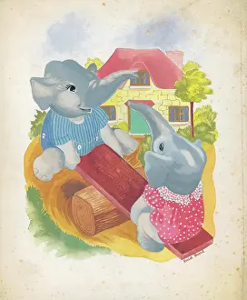 Enid: Elephants dressed as children