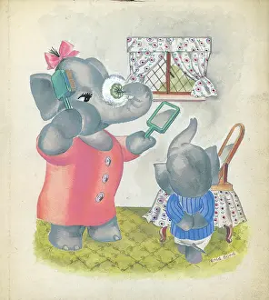 Enid: Elephants dressed as children