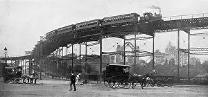 Ironwork: Elevated Railroad, 110th Street, New York City, USA