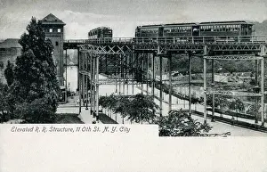 Girders: Elevated Railroad Structure - 110th Street, New York City