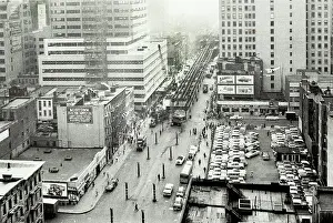 Midtown: Elevated railway tracks - deconstruction - NYC