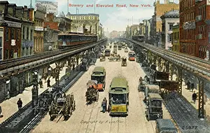 Bowery: Elevated Subway, New York
