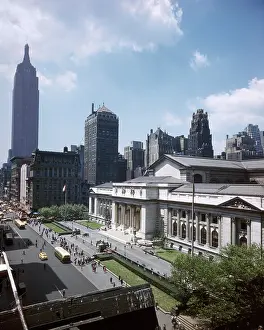 Scape: Elevated View Looking Down on Ny Public Library with