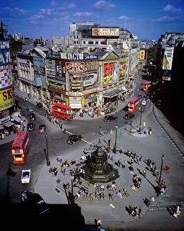 Anteros: Elevated View Piccadilly Circus in West End of