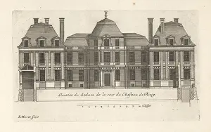Chez Mariette: Elevation of the courtyard in the Chateau du Raincy