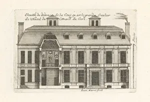 Chez Mariette: Elevation of the courtyard in the Hotel de Jars, Paris