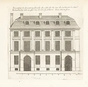 Chez Mariette: Elevation of the front facade of Mr. Roland's house, Paris
