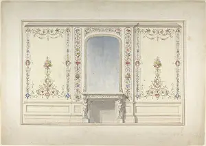 Dibblee: Elevation of Fireplace Wall in an Elizabethan