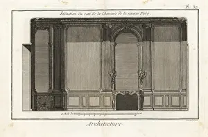 Jean Le Rond Dalembert: Elevation of a games room in an apartment in the